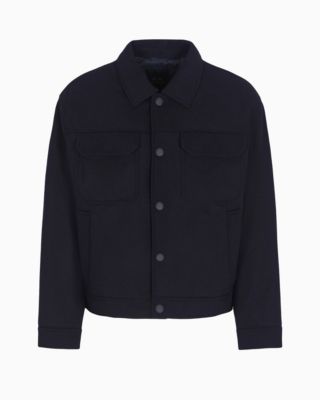 Men's Wool-Blend Shirt Jacket