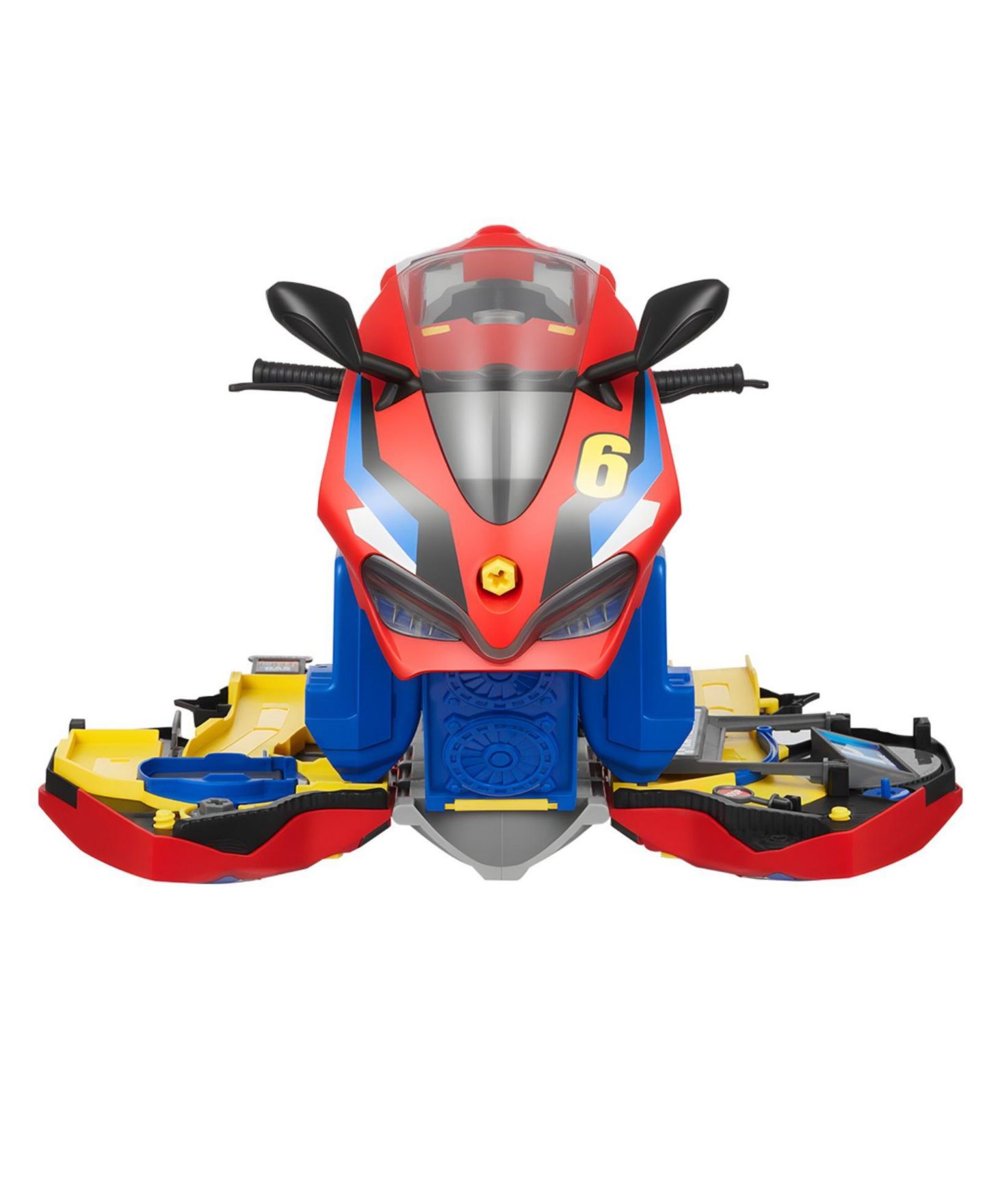 Детский игровой набор Mecale Motorcycle Engine Lights & Sounds 25-Piece Playset, Ages 3+, цвет: Красный — фото 3
