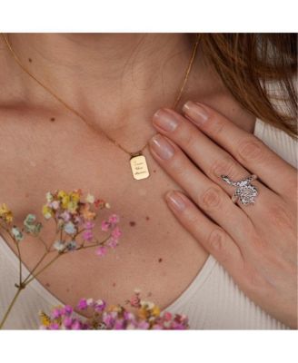 I Am The Storm Note To Self Necklace Yellow Gold