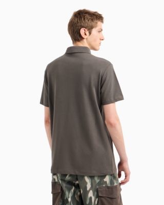 Men's Short Sleeve Eagle Graphic Polo Shirt