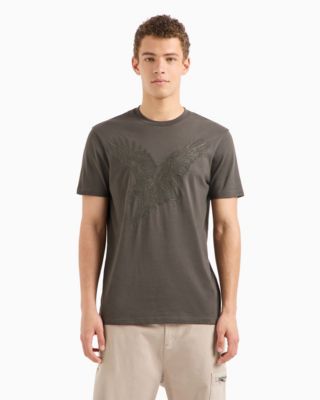 Men's Short Sleeve Crewneck Eagle Graphic T-Shirt