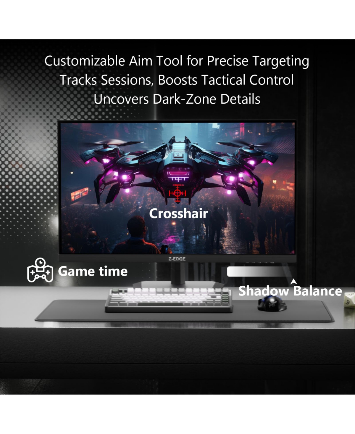 Z-edge G27IS 27 inch 2K Qhd 2560 x 1440 320Hz 1ms Fast Ips Gaming Monitor