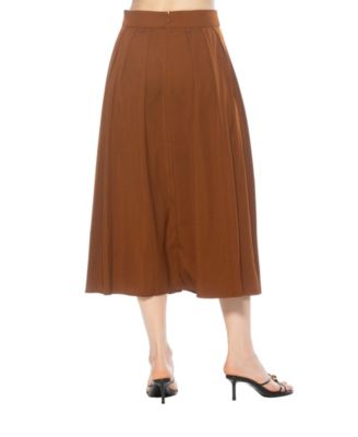 Women's Oren Long Pleated Midi Skirt