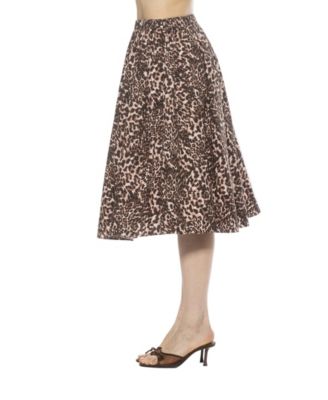 Women's Isla Elastic Waist Shirred Midi Skirt