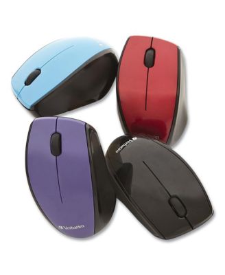 97992 Wireless Multi-Trac Blue LED Mouse, 2.4GHz, 32.8 ft Range, Ambidextrous – Black