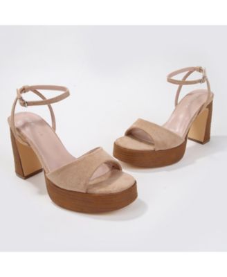 Giulietta Women's Suede-Look Vintage Inspired Platforms
