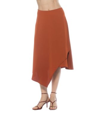 Women's Jess Asymmetric Midi Skirt