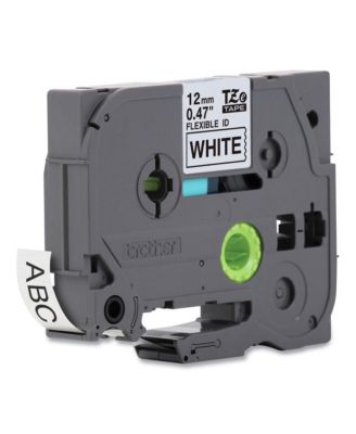 TZEFX231 0.47 in. x 26.2 ft. Flexible ID Tape - Black on White