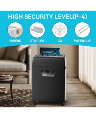 18-Sheet P-4 Heavy Duty Paper Shredder with 5.28 Gallon Pullout Bin, Ultra Quiet