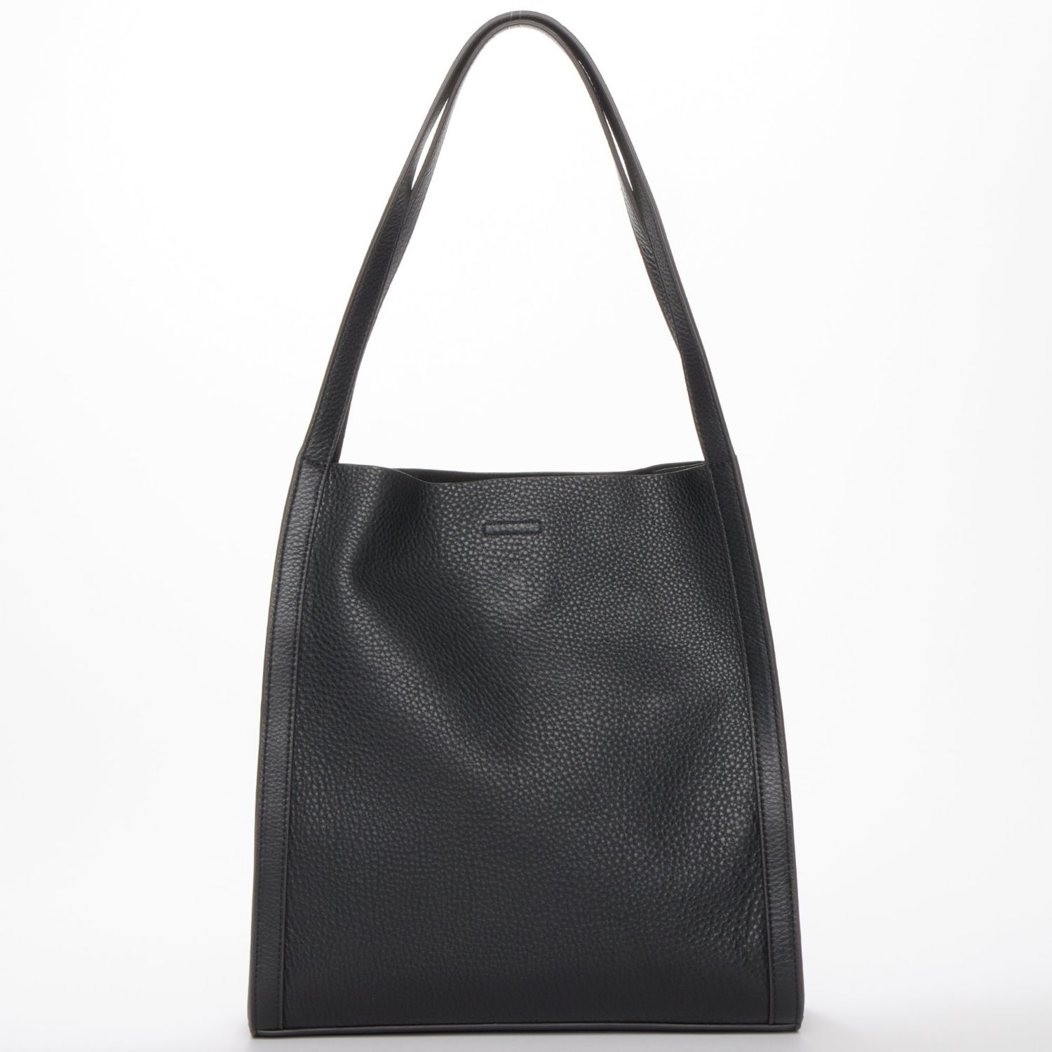 Pebbled Leather Work Tote, Everyday Pebble Leather Shoulder Bag
