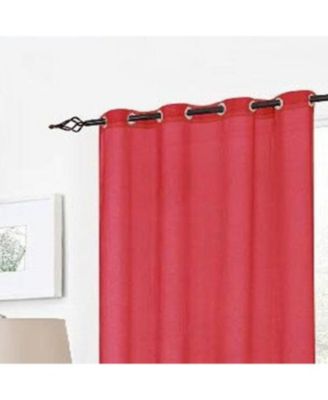 RT Designers Cara Grommet Top Panel 54" x 84" Red