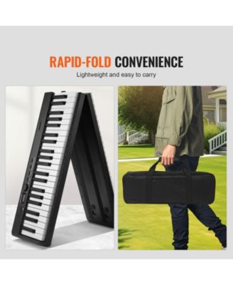 88-Key Folding Keyboard Piano Portable Digital Piano with Bag Pedal