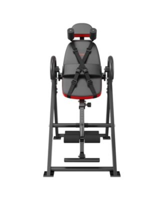 Inversion Table, Heavy-Duty Back Stretcher with 300 lb Capacity, Adjustable Belt, Ankle Lock and Headrest for Strength Training