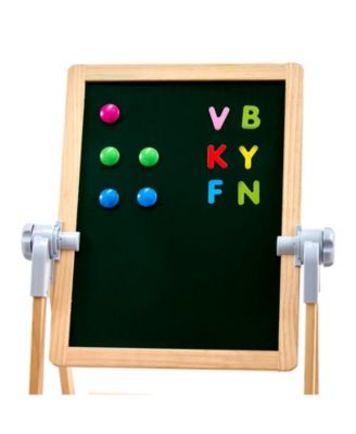Kids Wooden Art Easel 2-in-1 Double-Sided with Accessories