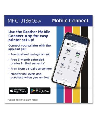 MFCJ1360DW Work Smart 1360 Copy/Print/Scan Wireless Color Inkjet AIO Printer