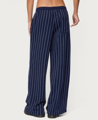 Women's Mercer Pinstripe Wide Leg Sweatpants