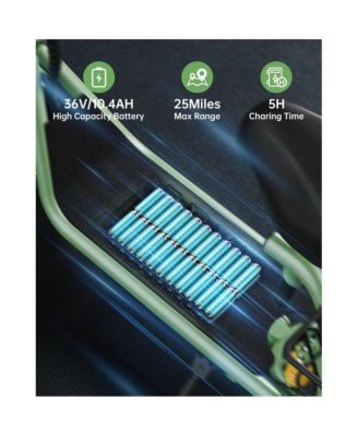 550W Electric Scooter with Seat for Adult, 12 inch Commuter Electric Scooter with Dual Shock Absorbers and Double Baskets