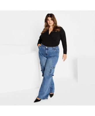 Plus Size Amelila Pleat Bodysuit