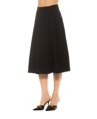 Women's Illia Pleated Midi Skirt With Waistband