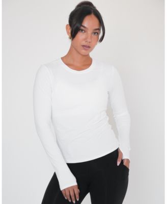 Women's Raya Mid Length Compression Nylon Long Sleeve Top