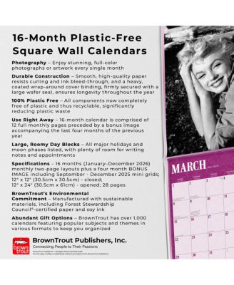 Marilyn Monroe OFFICIAL | 2026 12 x 24 Inch (Hanging) Monthly Square Wall Calendar | Foil Stamped Cover | Plastic-Free