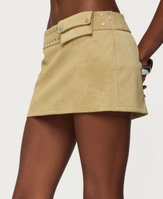 Women's Roney Stud Faux Suede Mini Skort