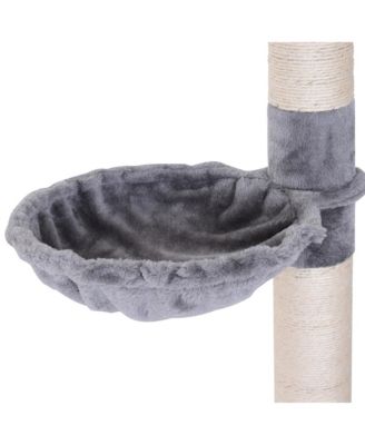 8.5' Adjustable Floor-To-Ceiling Cat Tree w/ 5 Carpet Platforms,