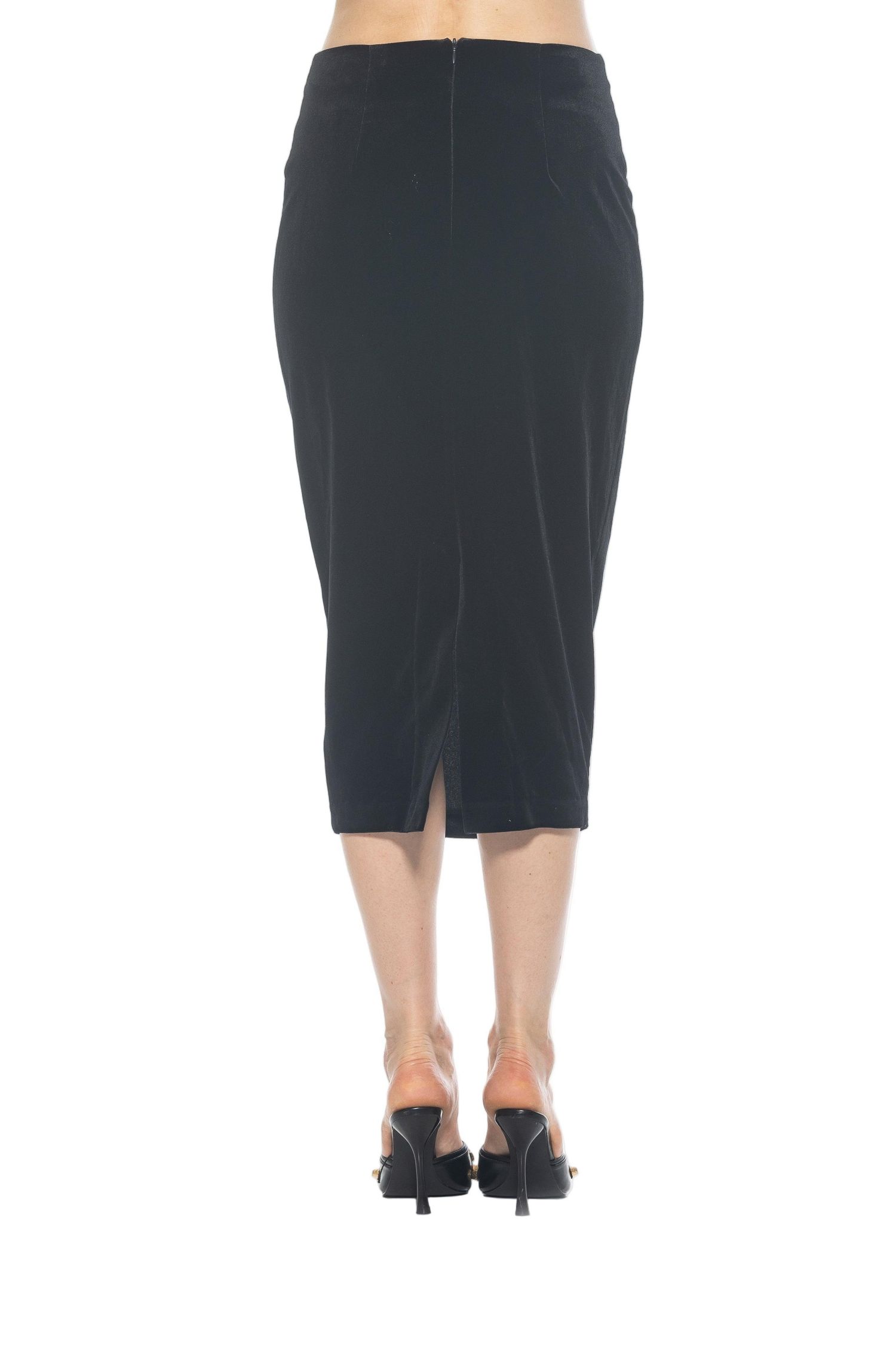 Women's Jayden Solid Velvet Midi Skirt