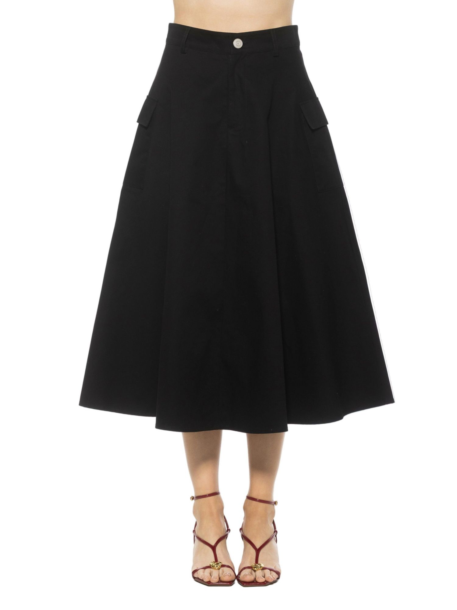 Women's Avery Cargo Midi Skirt with Belt Loops