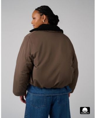 Women's Fur Collar Balloon Jacket