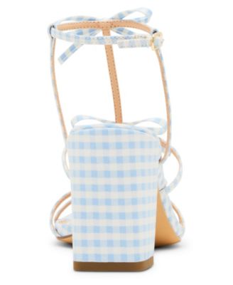 Lovely Bow Strappy Block-Heel Dress Sandals