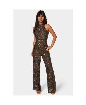 Women's Sequins Halter Jumpsuit