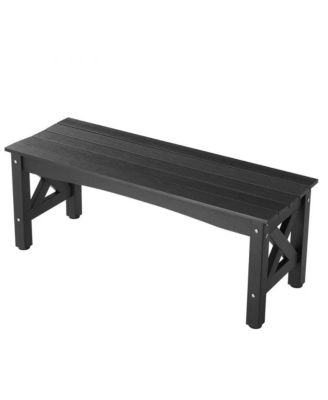Weatherproof Plastic with 600 lbs Capacity Patio Bench