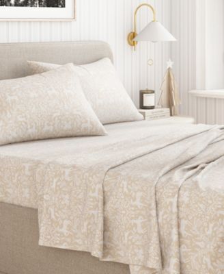 Ultra-Soft Turkish Cotton Flannel Holiday Print Sheet Set