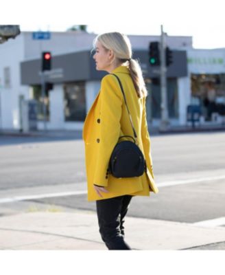 Small Leather Mini Backpack Purse with Convertible Crossbody Straps