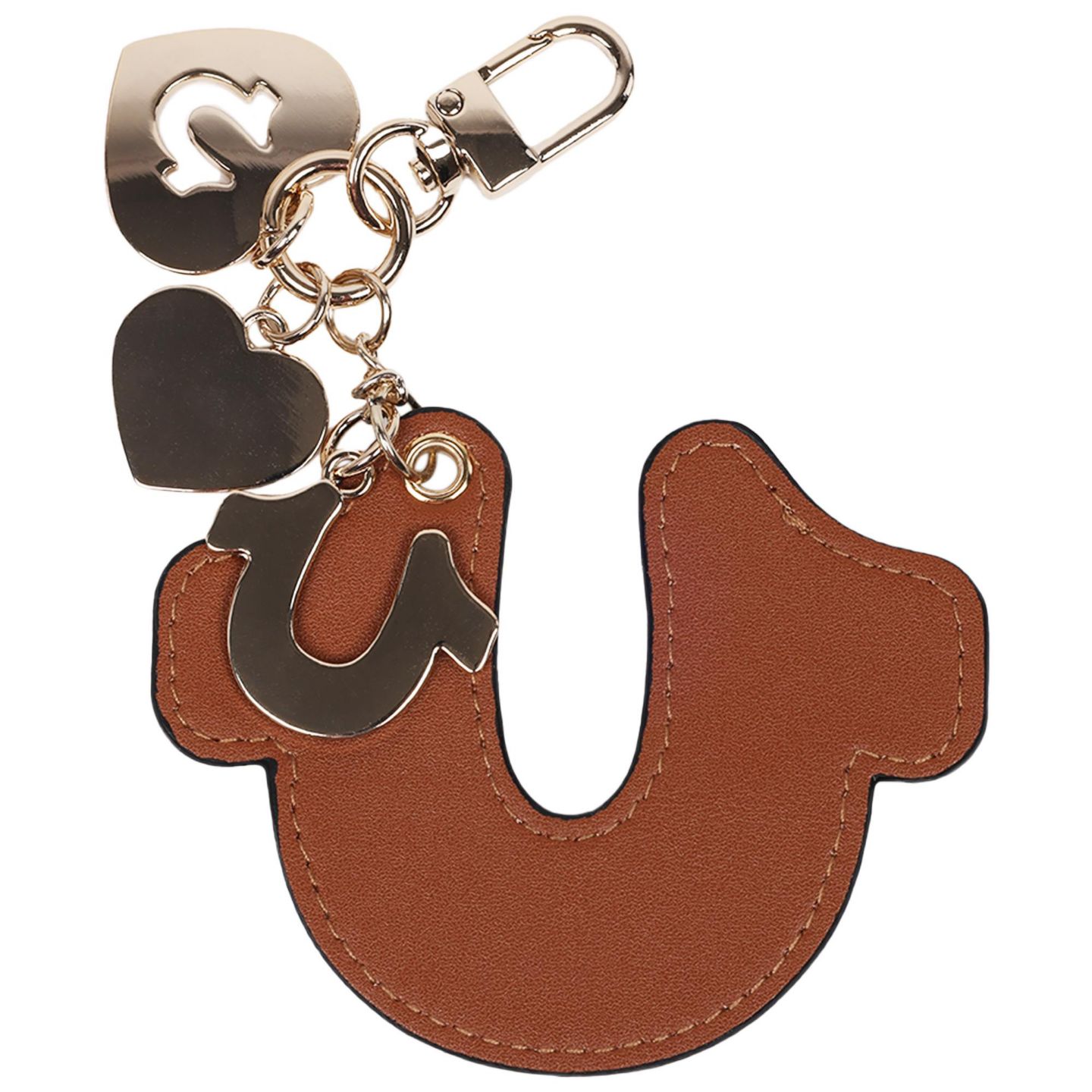 Женский брелок True Religion Embossed Horseshoe Bag Charm, цвет: Коньячный — фото 2