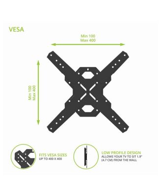 PS400SG Stainless Steel Full-Motion Single Stud Outdoor Mount for 30” - 70” TVs