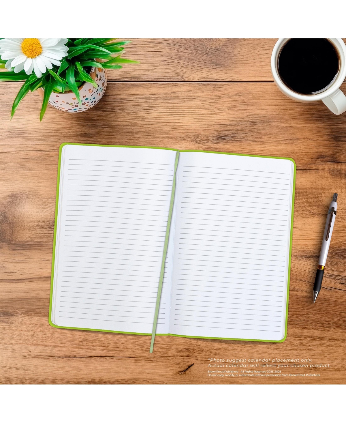 BrownTrout Pantone Official | 5.25 x 8.25 Inch Lined Compact Journal | Non-Dated