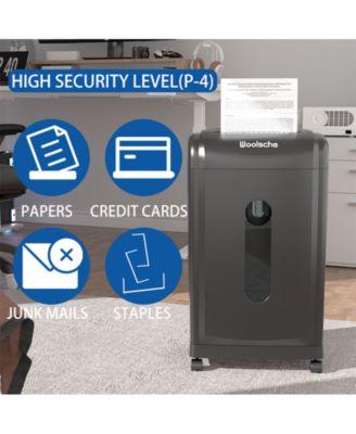 19-Sheet Cross Cut Paper Shredder, Heavy Duty 7.93 Gallon Ultra Quiet Shredder