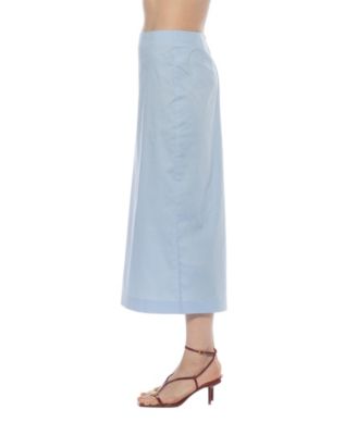 Women's Ginni Mid-Waist Column Midi Skirt