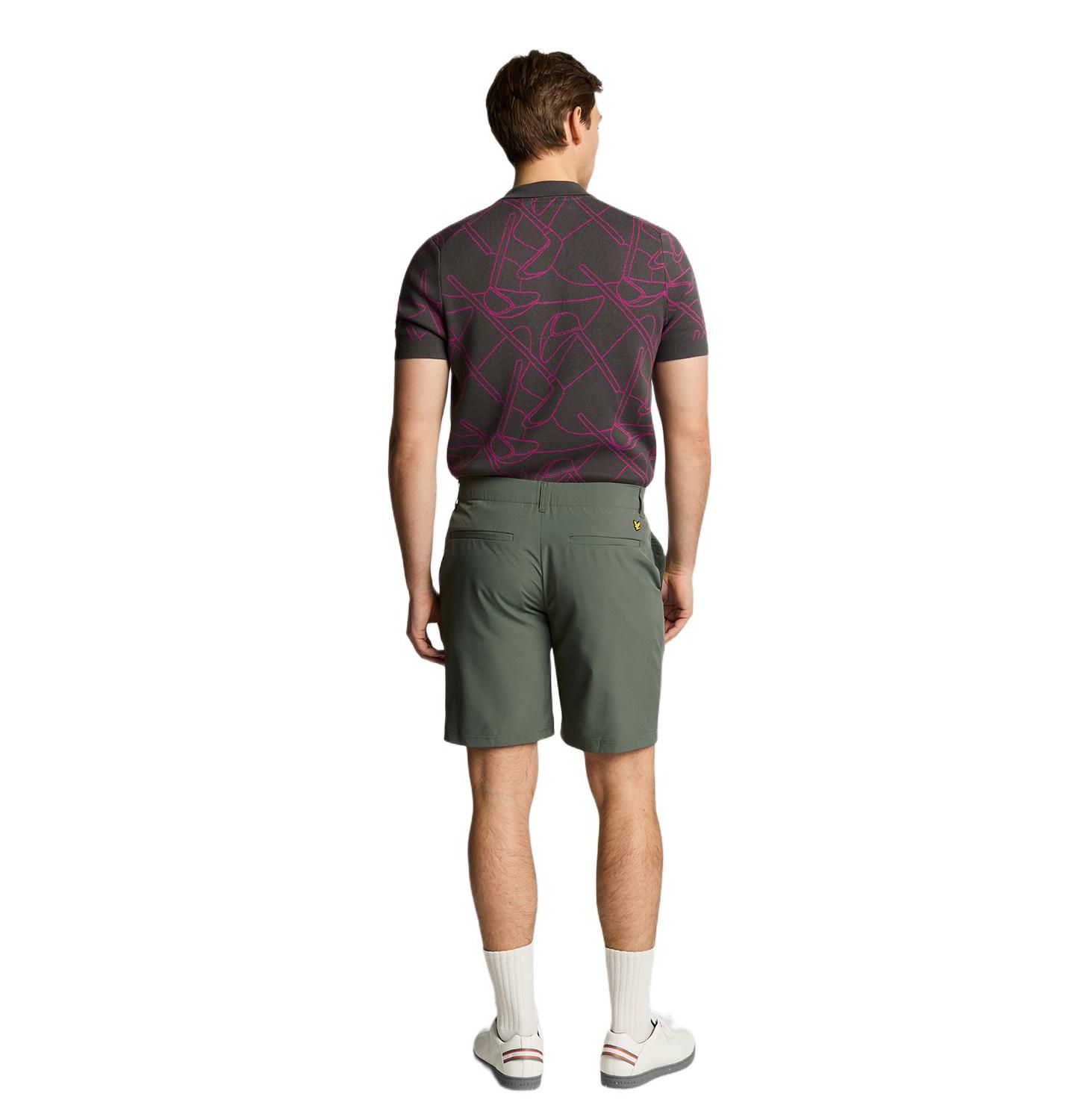 Мужские шорты Lyle & Scott 5 Pocket Golf Shorts, цвет: Зелёный — фото 3