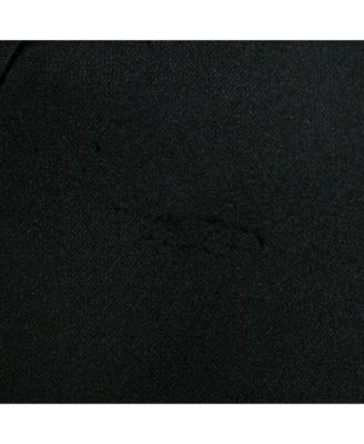 Women's Black Embroidered Silk Blend Midi Skirt