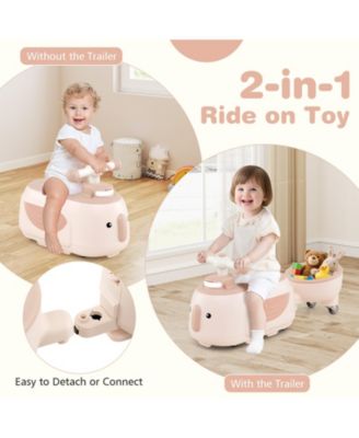 24V Kids Ride On ATV Quad With LED Lights Music FM Radio And Storage Compartment