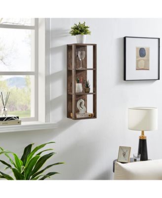Recife Vertical Three-Tier Cube Wall Shelf
