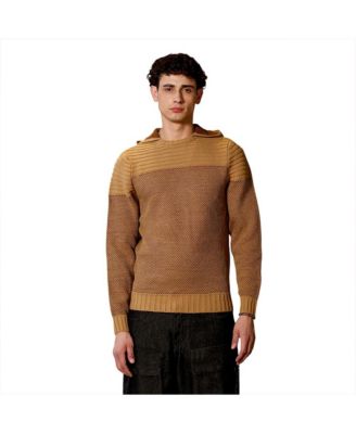 Men's Men's Hive-Jacquard Knit Hooded Sweater