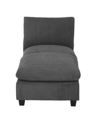  68.5" Corduroy Upholstered Indoor Chaise Lounge Chair