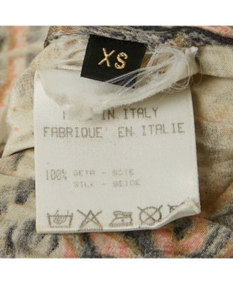 Women's Multicolor Printed Silk Shirt