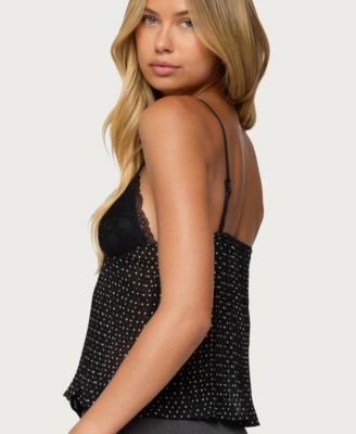 Women's Rhian Lacey Pleated Babydoll Top