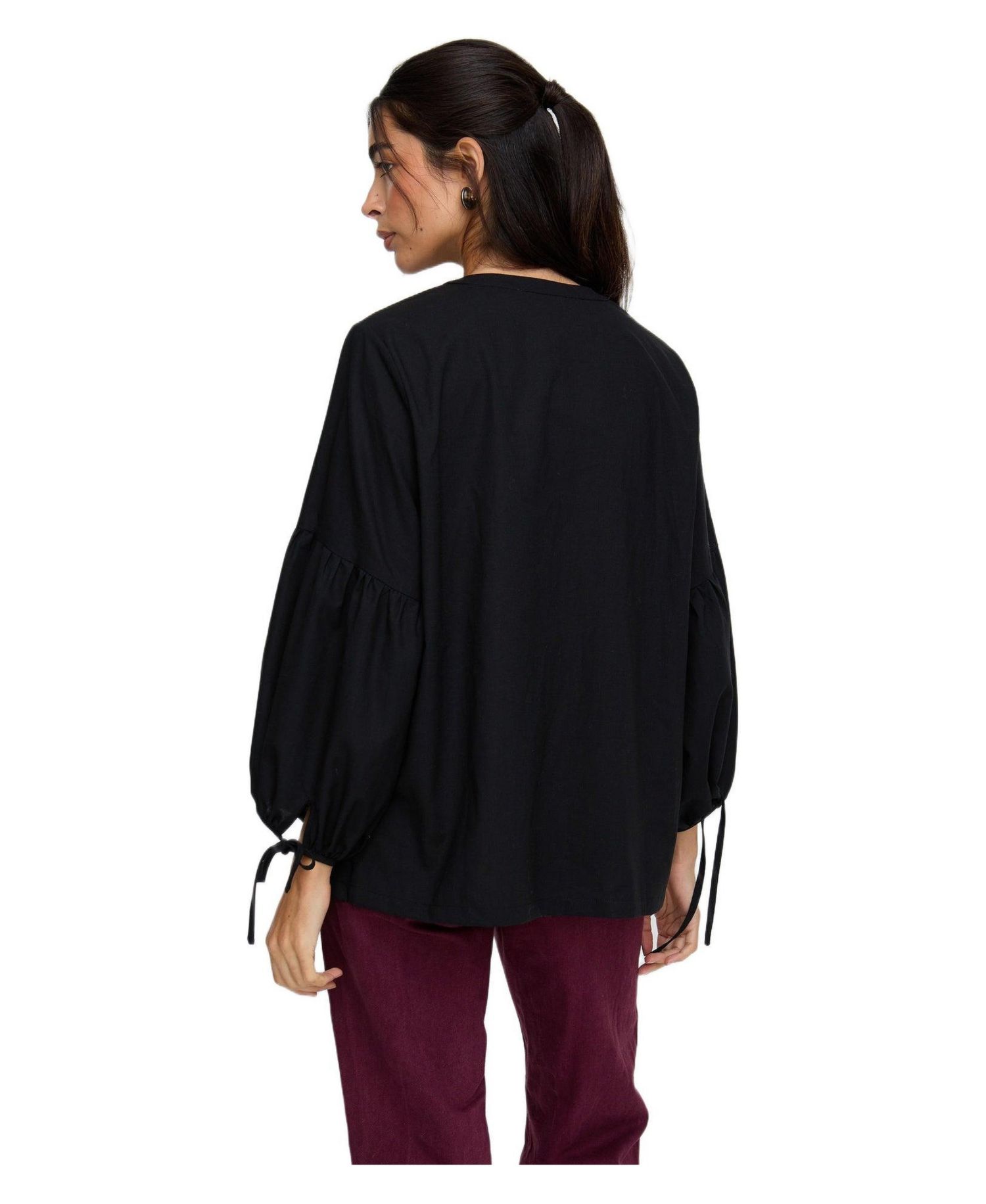 Women's Anai Half Placket Embroidered Blouse