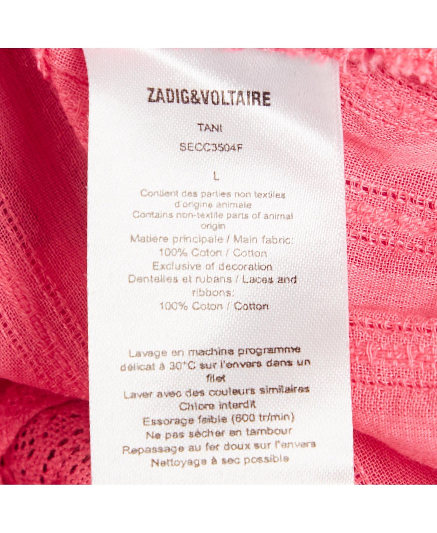 Women's Pink Cotton Lace Trimmed Sleeveless Top